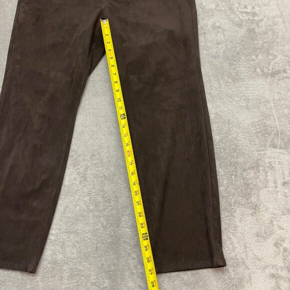 NYDJ Jeans Womens Size 16W Brown Skinny Dark Wash Faux Suede Lift & Tuck Tech - Picture 4 of 12